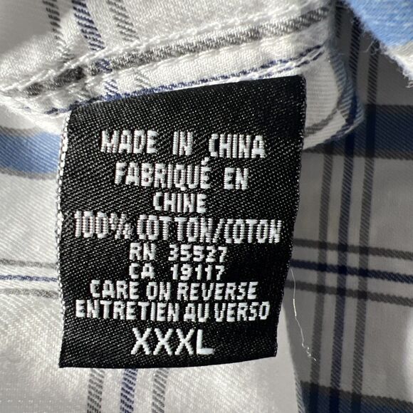 Marithe Francois Girbaud Long Sleeve Button Up Shirt Mens XXXL 3XL Blue Y2K 90s - Picture 6 of 13